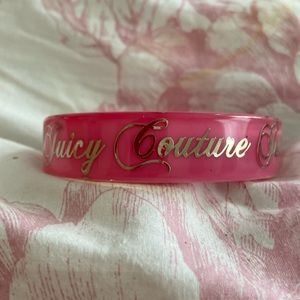 Pink juicy couture lucite bangle
